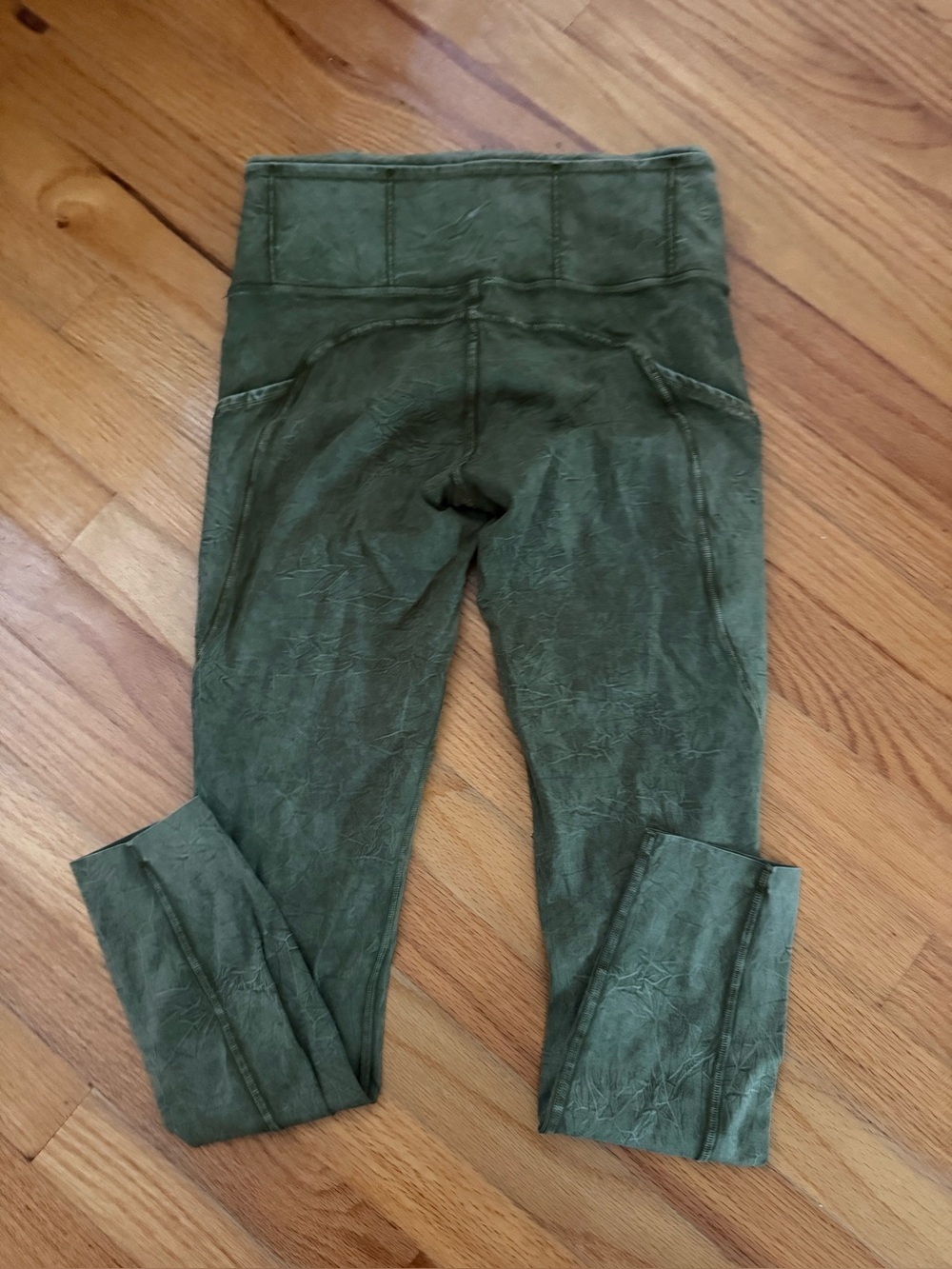 Lululemon Fast and Free Ice Dyed okive leggings - Picture 7 of 7